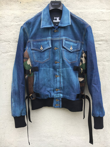 DENIM COMO RIBBED JACKET